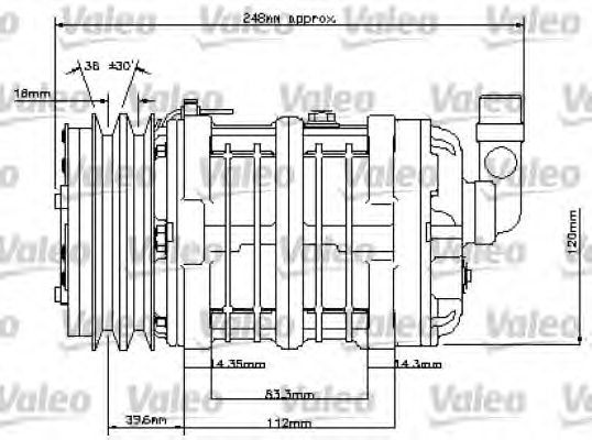 VALEO 815849 Compressor, air conditioning